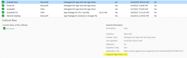 Supports App Policy = YES :)